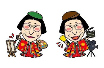 竹の里・乙訓×京都国際映画祭 かぐや姫すち子 キャラクターデザイン
